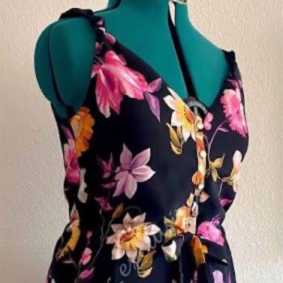 TED BAKER LONDON Dayna Rhubarb Sleeveless Romper TB Size 5 - Picture 1 of 8